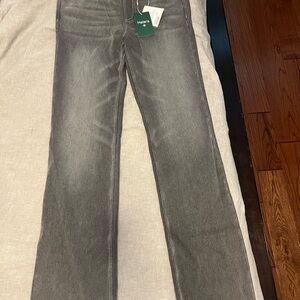 HALARA Women's Gray Straight Leg Jeans